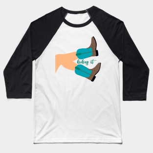 Kicking It Baseball T-Shirt